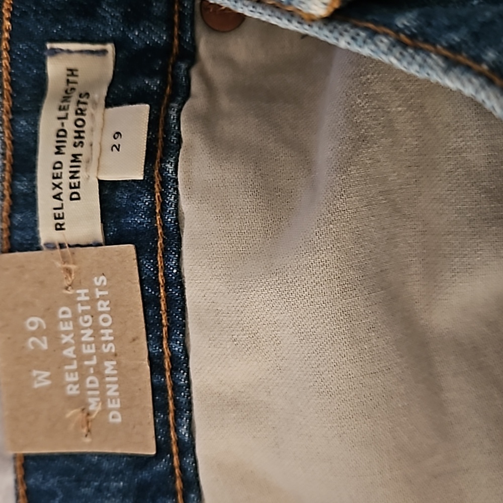 *NWT* Madewell Relaxed Mid-Length Denim Shorts - Picture 10 of 11